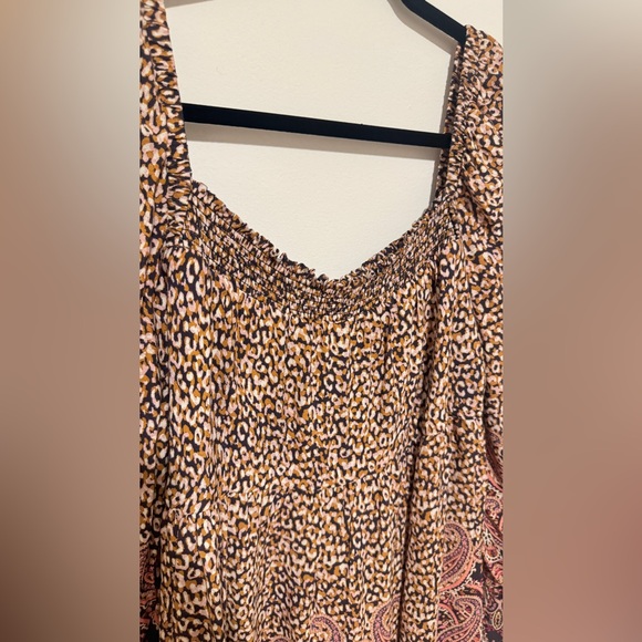 Anthropologie Maeve Dress Pink Paisley Leopard Milou Mini size M - Picture 9 of 12